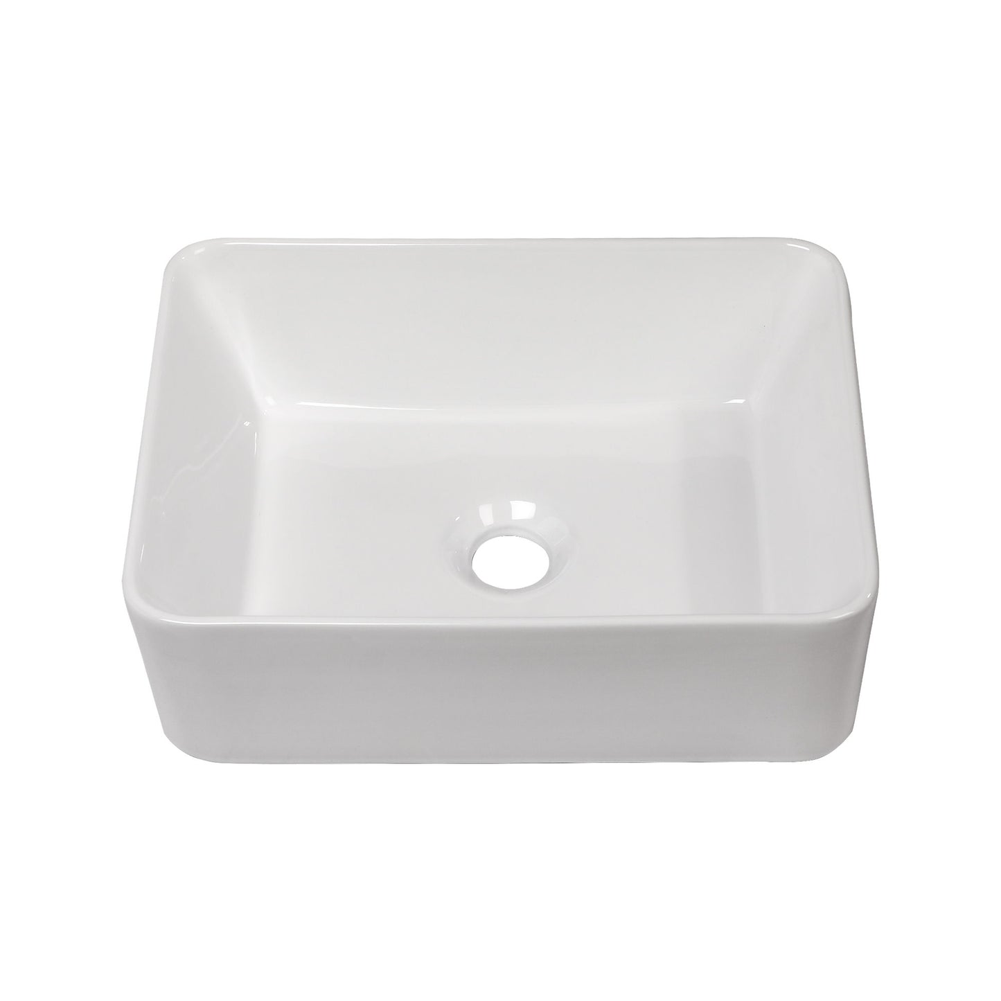 Sleek Ceramic Rectangular Vessel Bathroom Sink Daily Nest