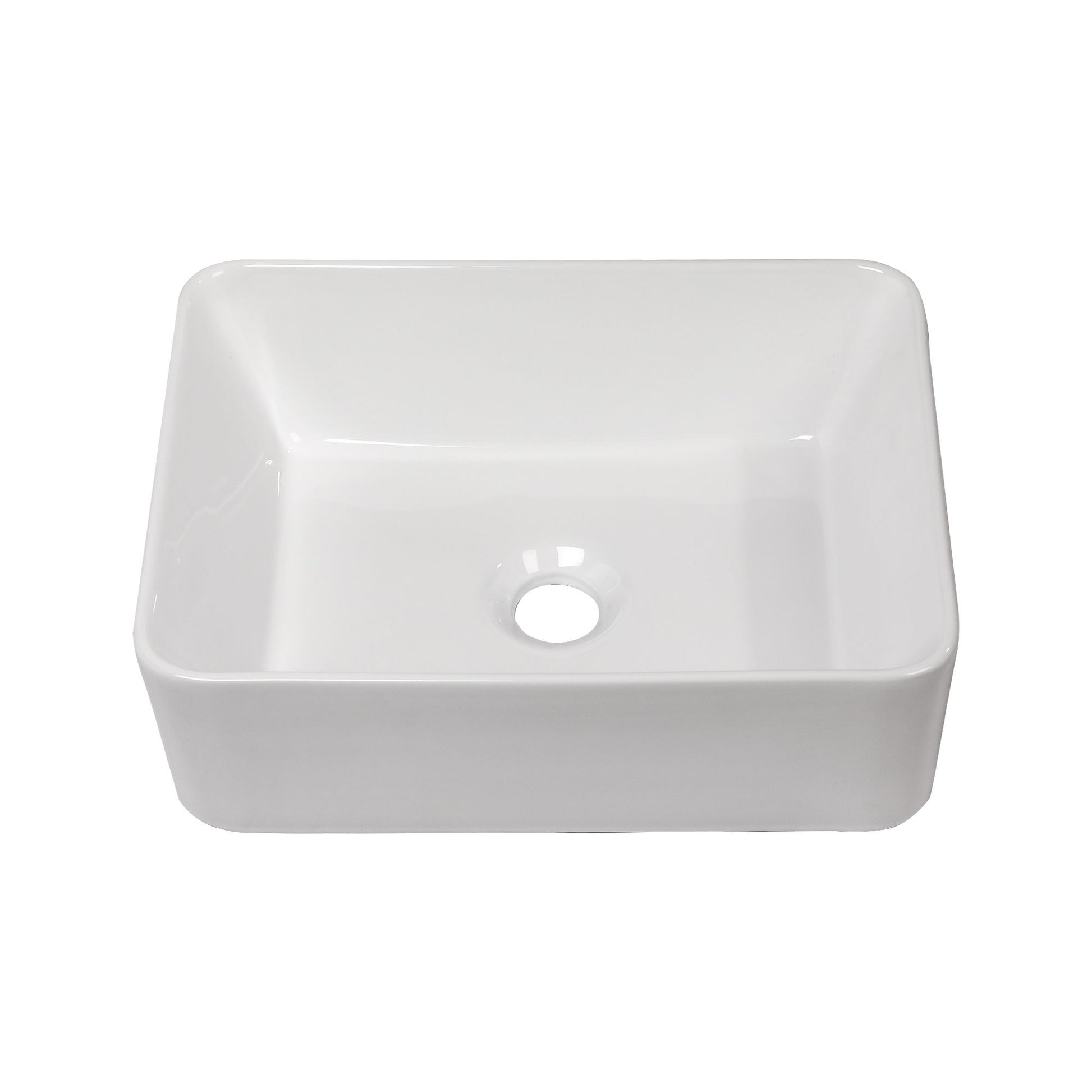 Sleek Ceramic Rectangular Vessel Bathroom Sink Daily Nest
