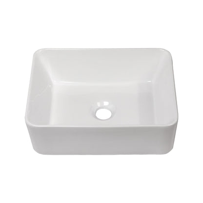 Sleek Ceramic Rectangular Vessel Bathroom Sink Daily Nest