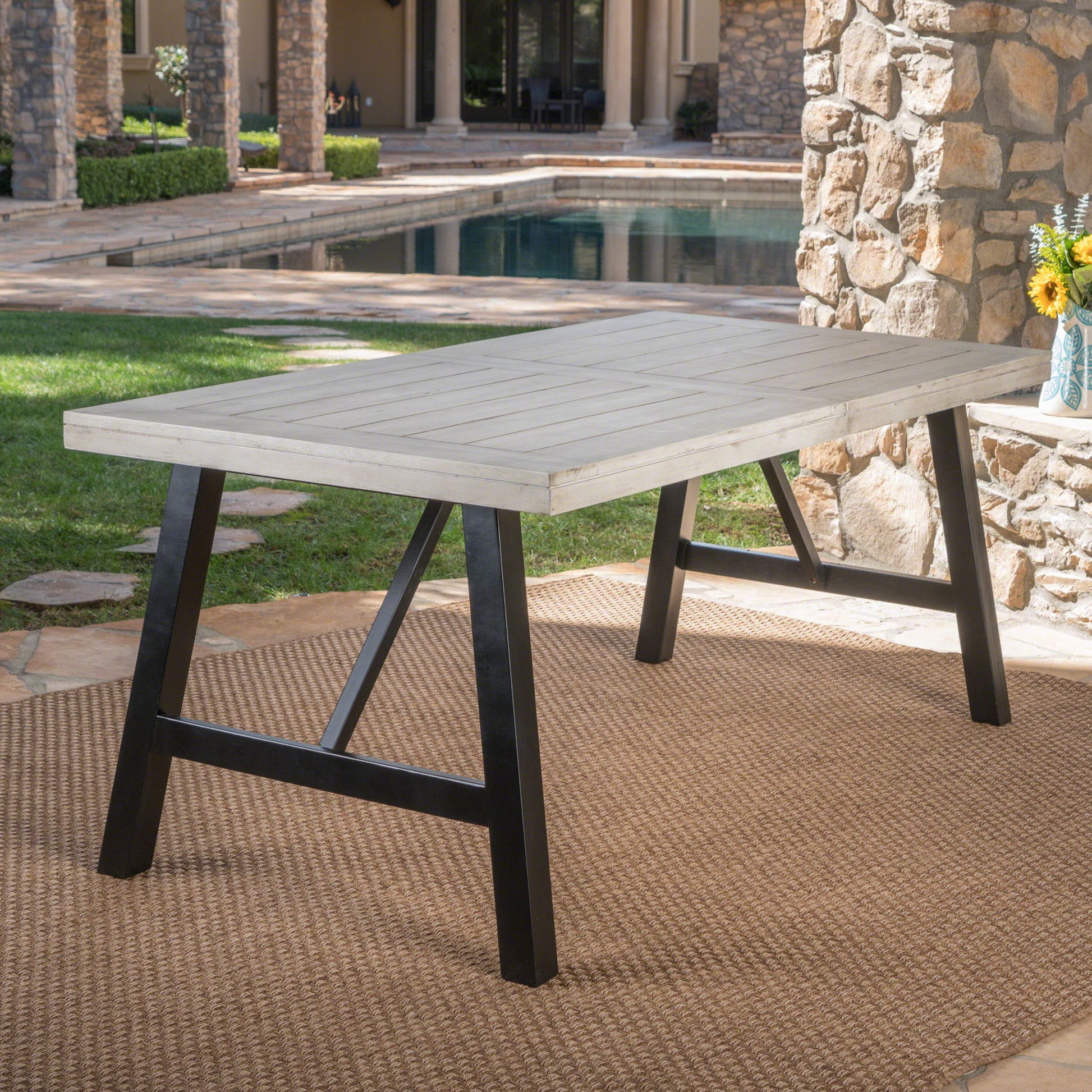 Bettina - Dining Table - Gray Noble House