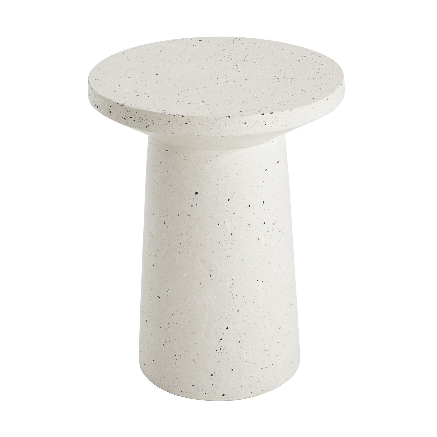 Terrazzo - Outdoor Side Table - White Noble House