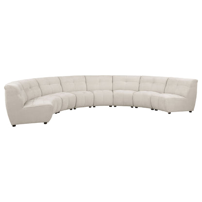 Sycamore - 8 Piece Upholstered Sectional Sofa With Curved Design - Ivory Furniture Max