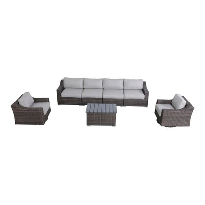 Stylish Sofa Seating Group With Cushions Perfect For Outdoor Gatherings LSI Patio Furniture