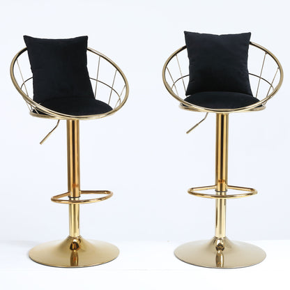 Unique Design Bar Chair, 360 Degree Rotation, Adjustable Height, Suitable For Dining Room And Bar Home Essentials