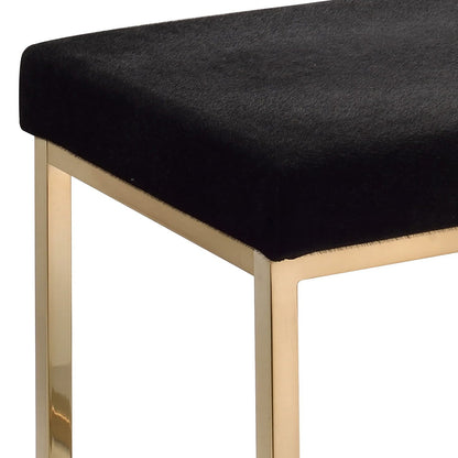 Boice - Ottoman - Black / Champagne Acme