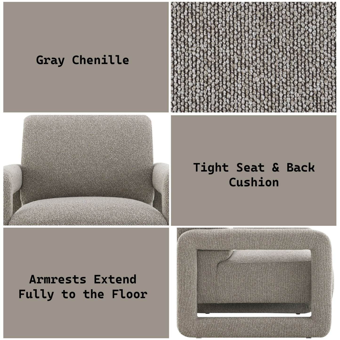 Glenda - Accent Chair - Gray Acme