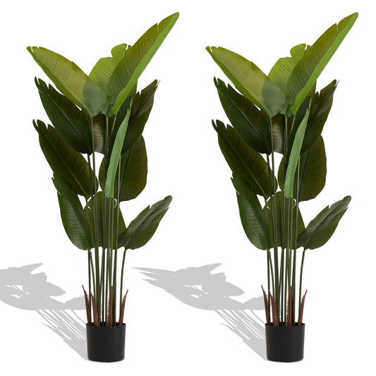 Artificial Plant For Indoor And Outdoor Decoration (Set of 2) Daily Nest