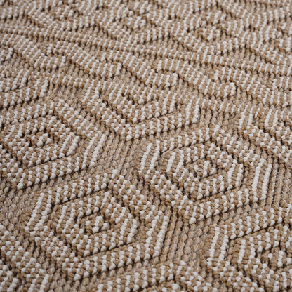 Guros - Trendy Geometric Indoor / Outdoor Rug Naar Rug
