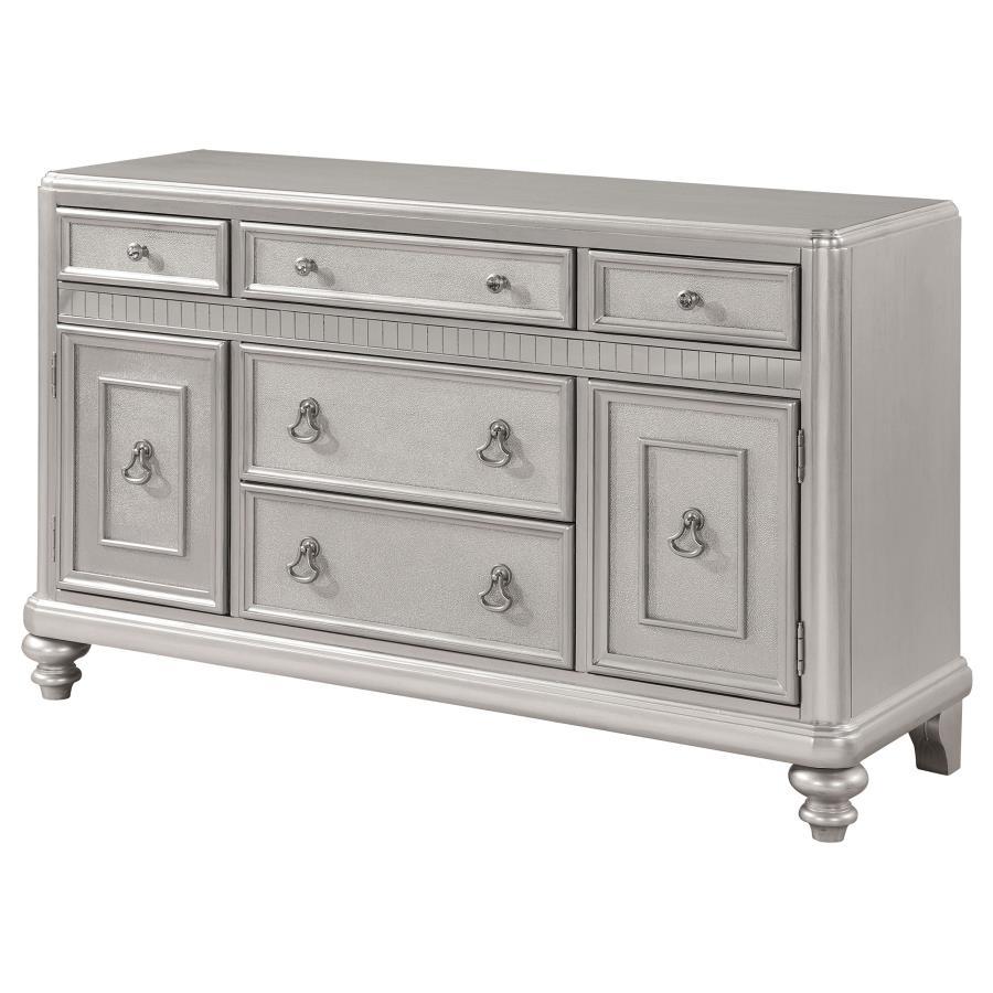 Bling Game - Dining Sideboard Buffet Cabinet - Metallic Platinum