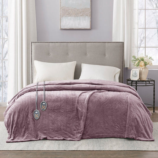 Heated Plush - Blanket - Lavender Beautyrest