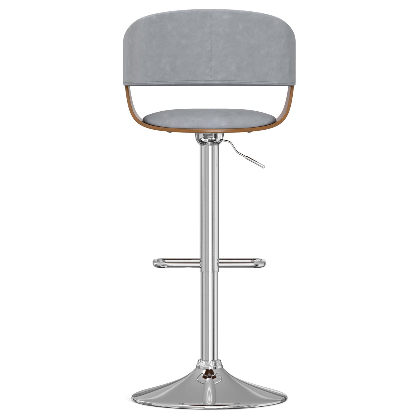 Lowell - Adjustable Swivel Bar Stool - Stone Gray Simpli-Home