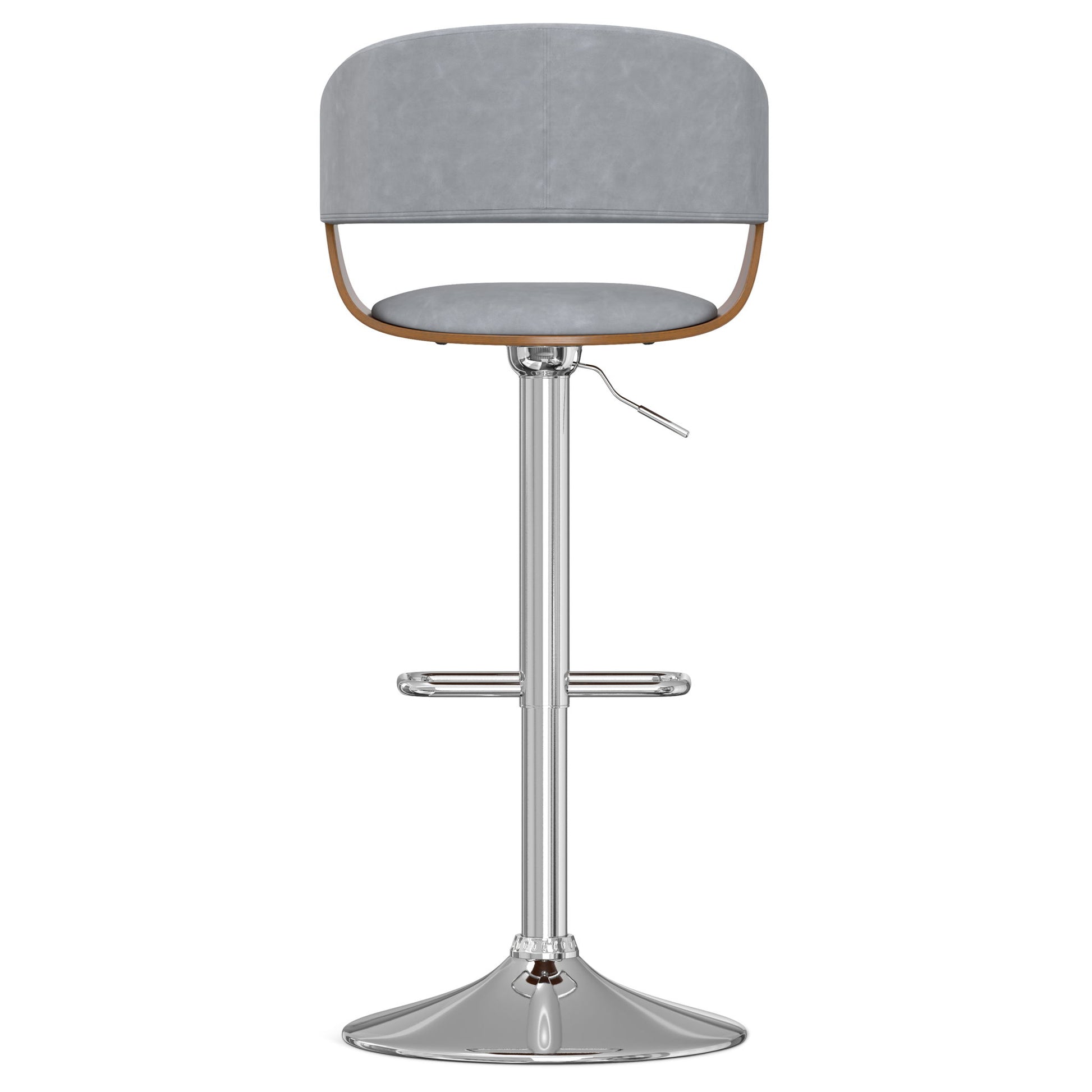 Lowell - Adjustable Swivel Bar Stool - Stone Gray Simpli-Home