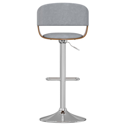 Lowell - Adjustable Swivel Bar Stool - Stone Gray Simpli-Home