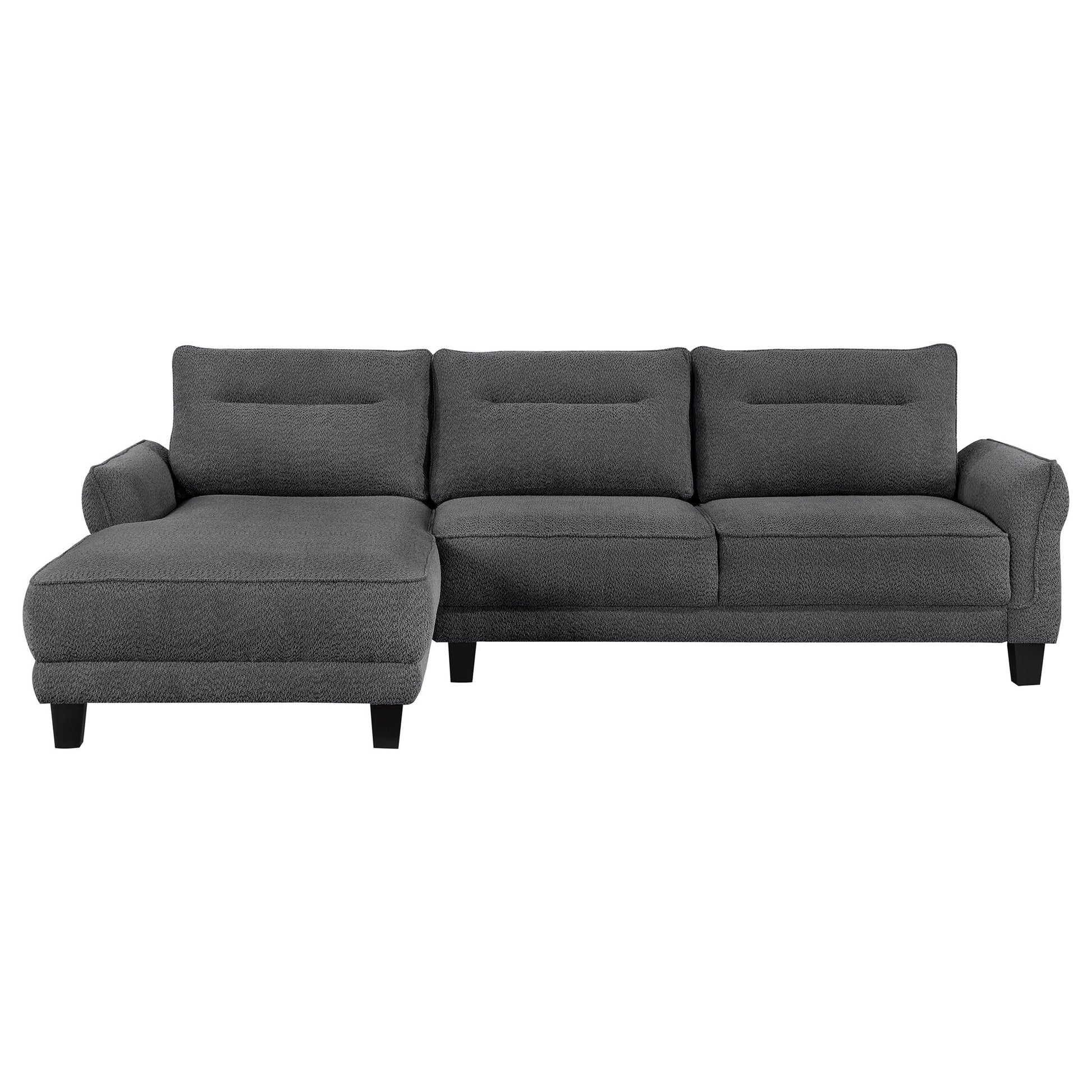 Verona - Loose Back Sectional Sofa - Gray Furniture Max