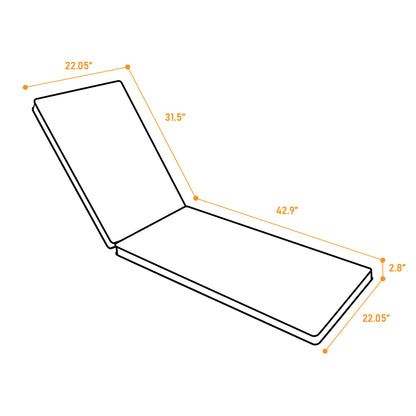 Outdoor Lounge Chair Cushion Replacement Patio Funiture Seat Cushion Chaise Lounge Cushion Home Essentials