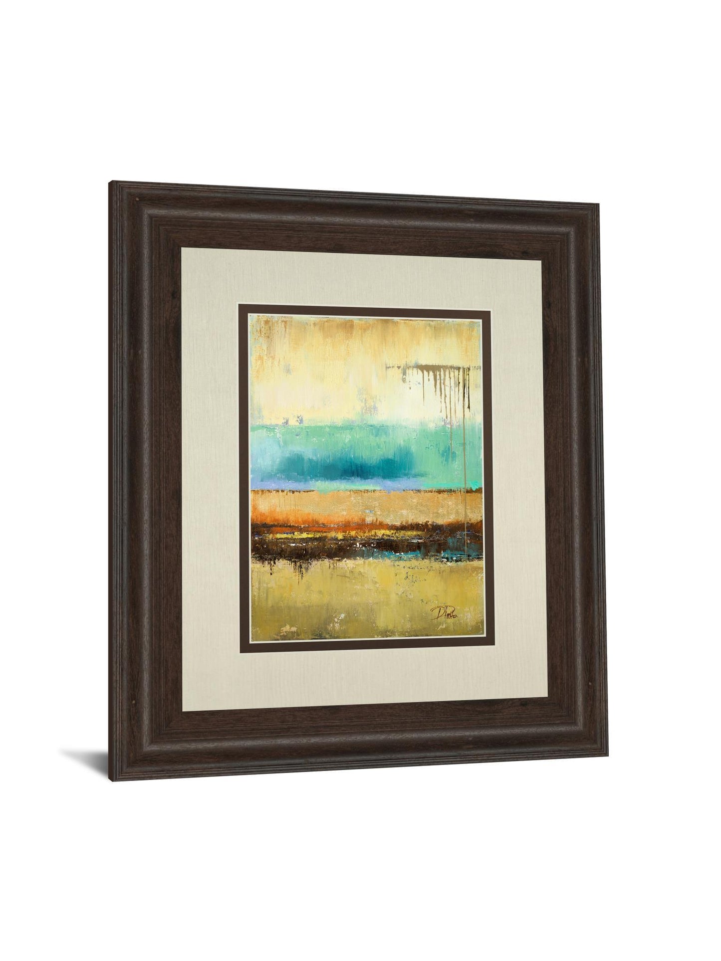 Rain I By Patrica Pinto - Framed Print Wall Art - Green