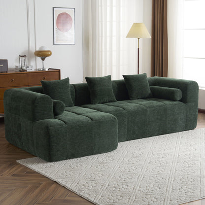 Sectional Free Combined Sofa With 2 Side Pockets Hearth and Haven