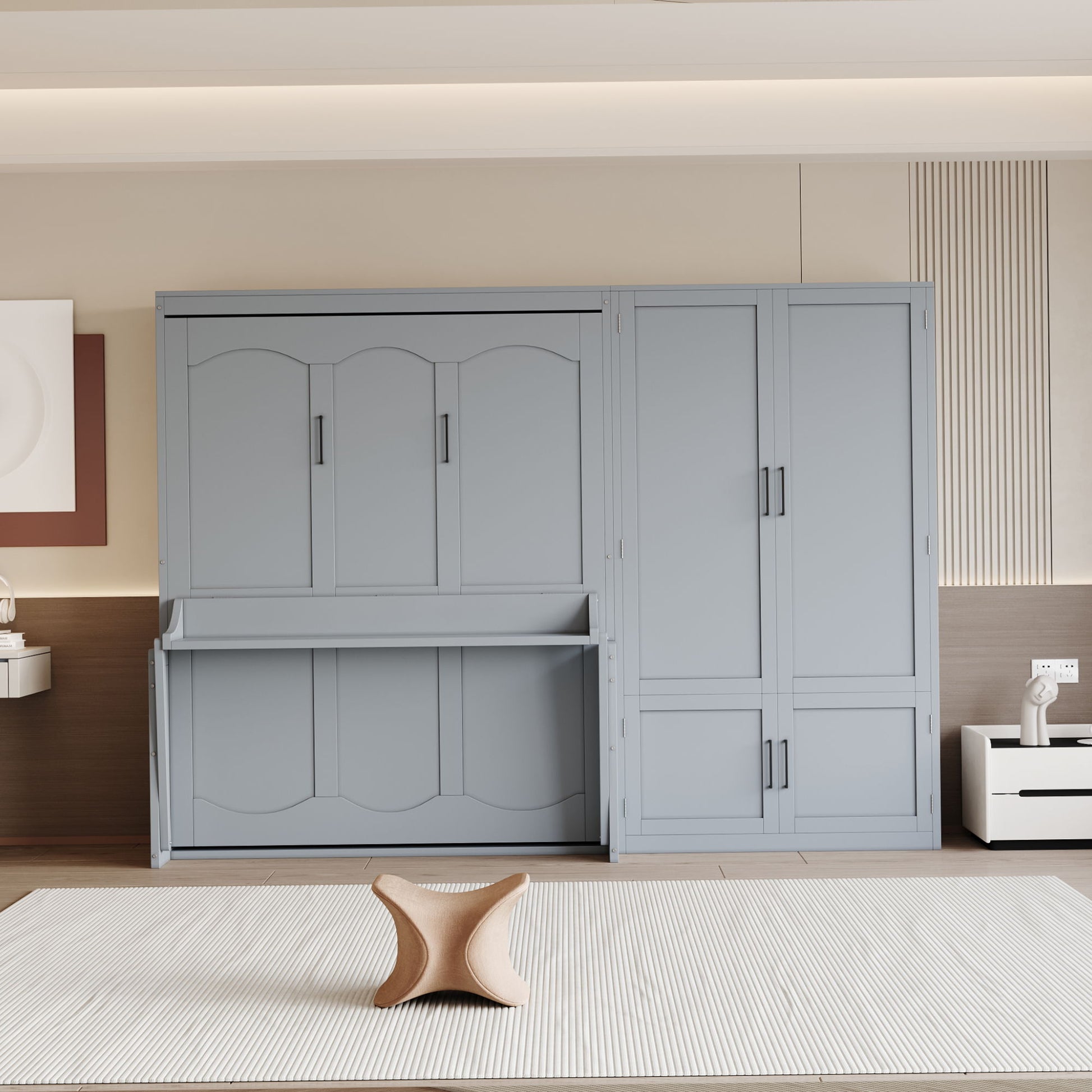 Murphy Elegant Wall Bed With Closet DreamHaus