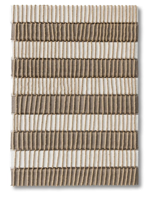 Woven Clay Rhythm - 32" x 47" Framed Wall Art Classy Art