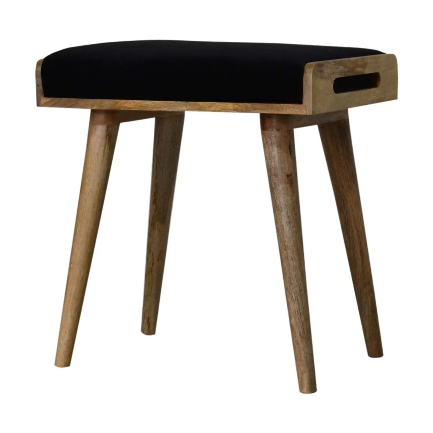Tray Style Footstool - Black Artisan Furniture