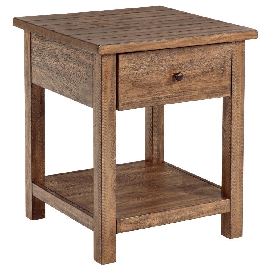 Payne - 1 Drawers Wood End Table with Shelf Coaster Fine Furniture