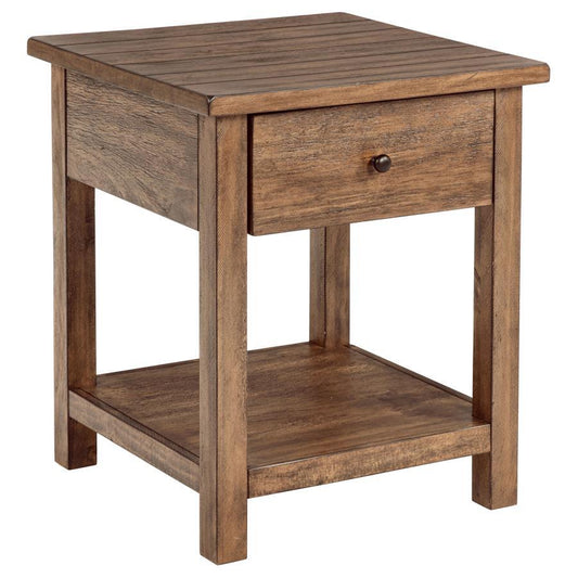 Payne - 1 Drawers Wood End Table with Shelf Coaster Fine Furniture