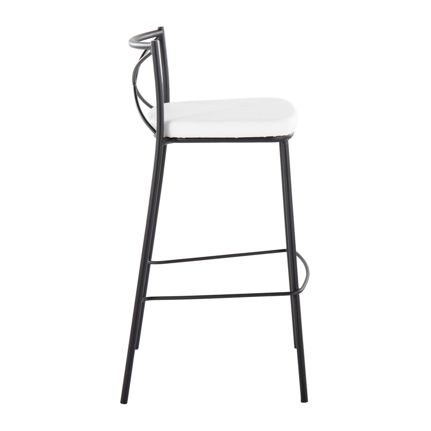 Modern Charlotte - Contemporary Fixed Height Barstool (Set of 2) Lumi Source