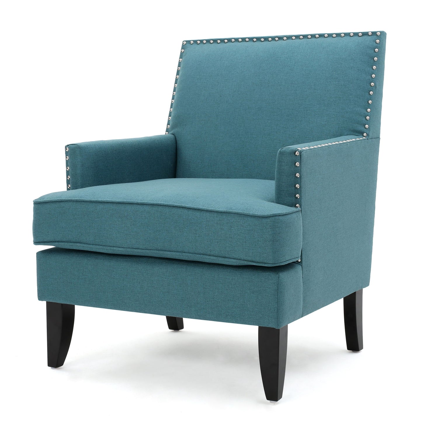 Serenada - Upholstered Fabric Club Chair With Nailhead Trim And Tapered Birch Legs Noble House