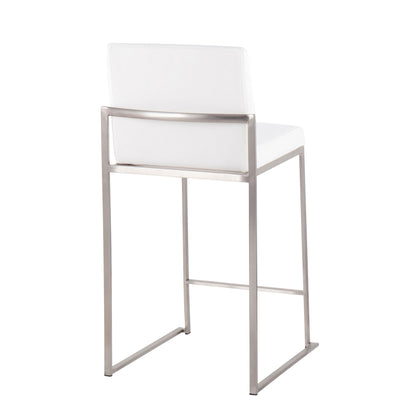 Fuji - Contemporary High Back Counter Stool, Functional Design Lumi Source