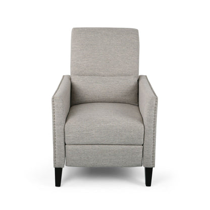 Kiersten - Contemporary Fabric Pushback Recliner Noble House