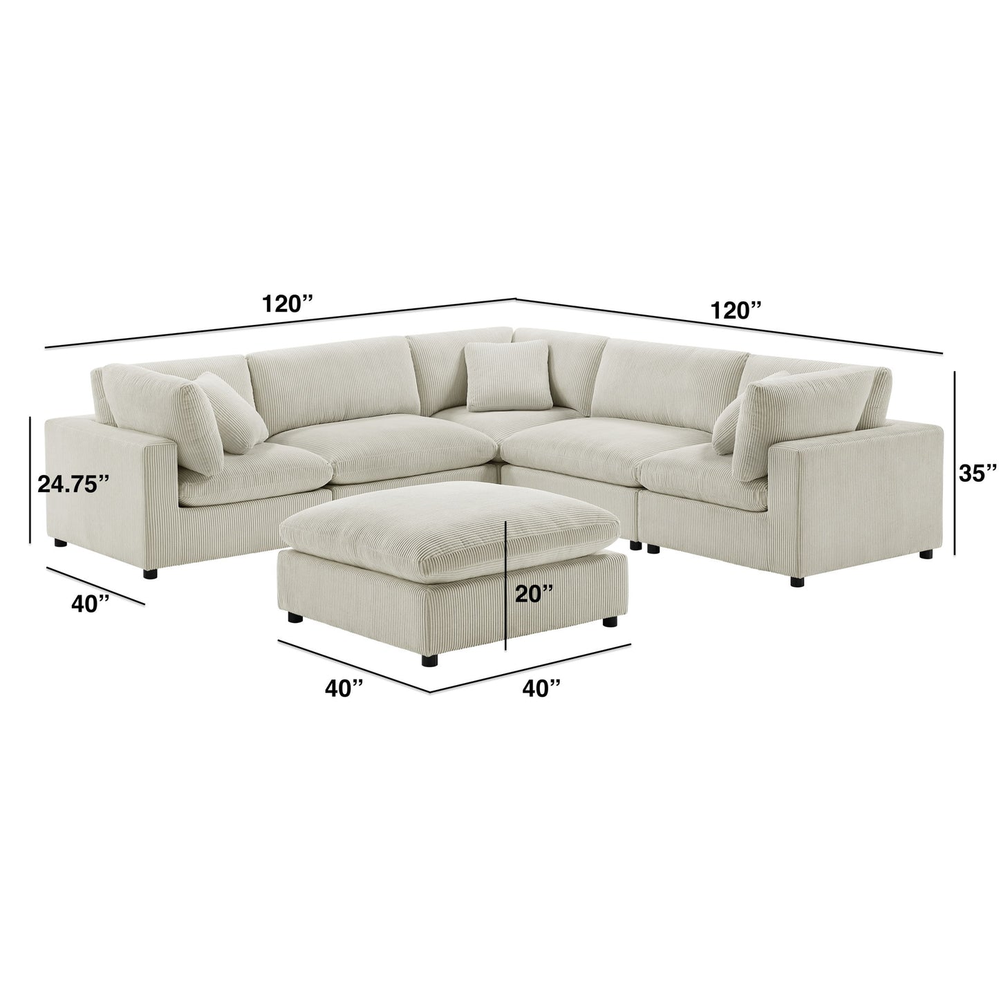 Chelsea - Modular Sectional Home Essentials