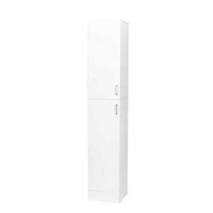 Freestanding Cabinet With Inadjustable Shelves And Two Doors For Kitchen, Dining Room - White Home Essentials