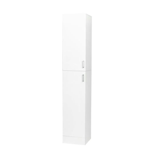 Freestanding Cabinet With Inadjustable Shelves And Two Doors For Kitchen, Dining Room - White Home Essentials