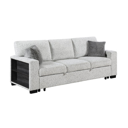 Prato - Sofa With Pull Out Sleeper And USB - Gray Matrix Furniture Group