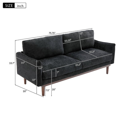 Loveseat Sofa With Spacious Seating Noble House
