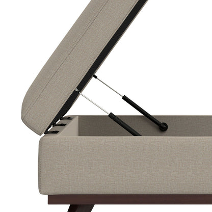 Owen - Multifunctional Square Coffee Table Storage Ottoman Simpli-Home