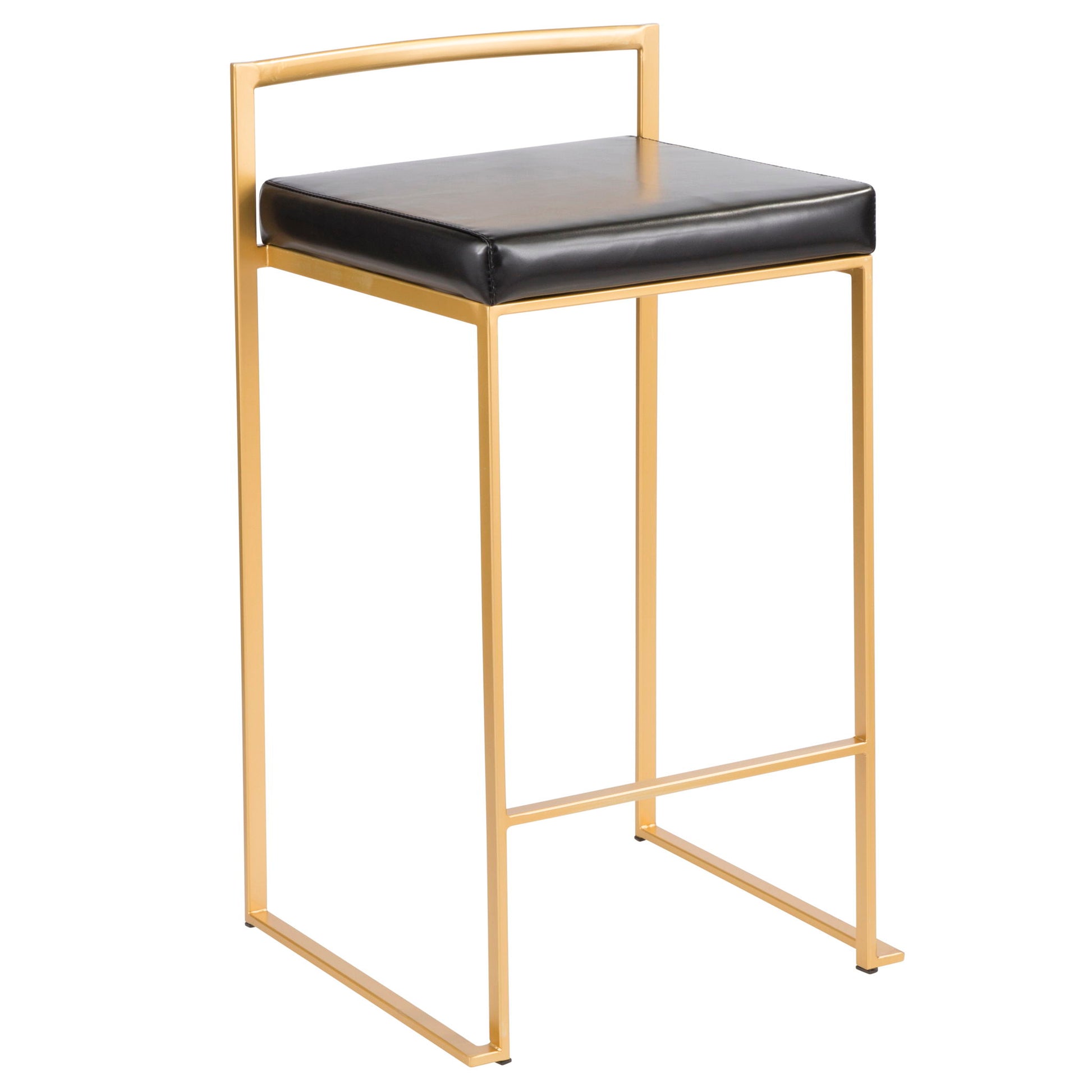 Fuji - Contemporary / Glam Design Counter Stool (Set of 2) Lumi Source