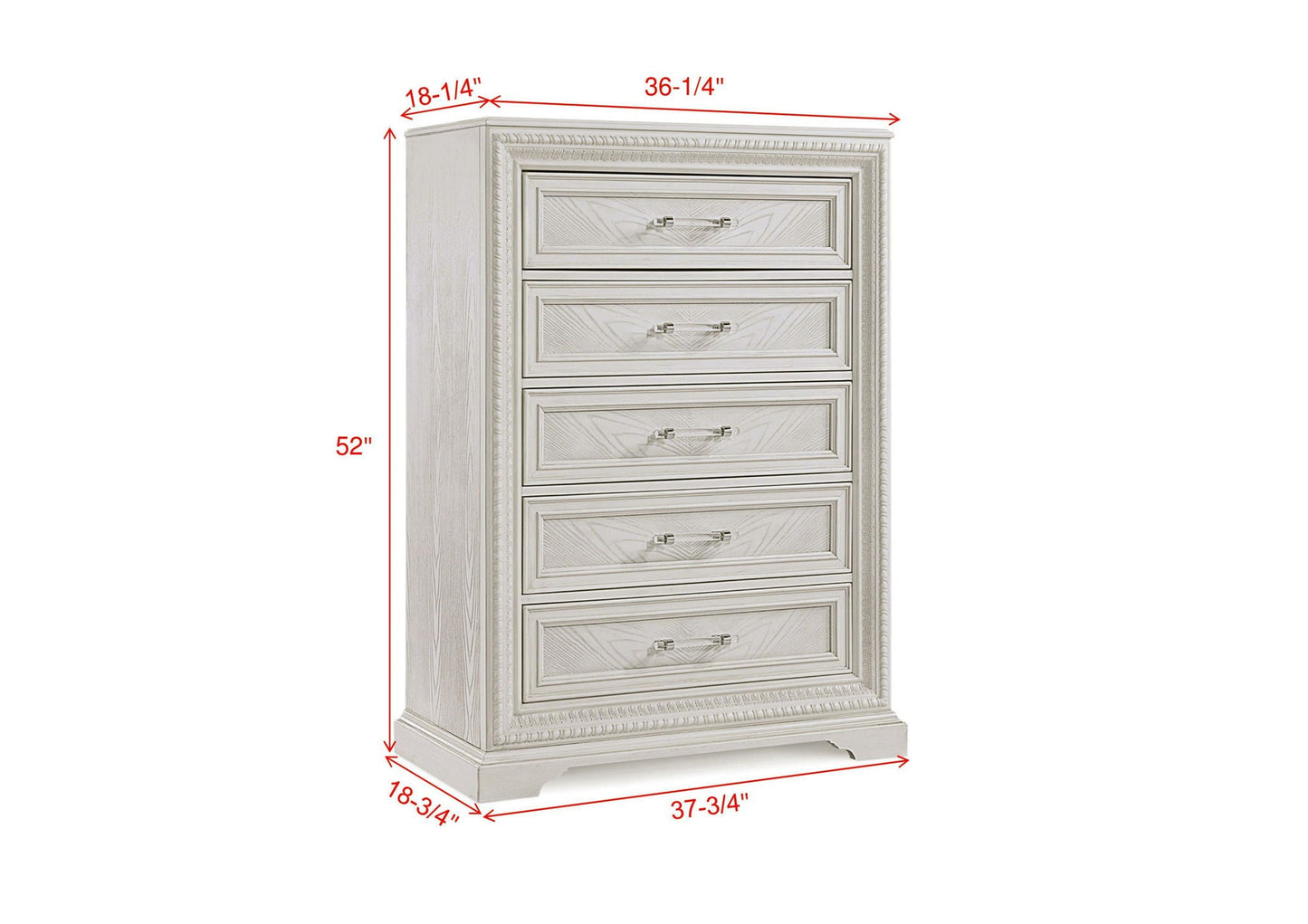 Alexandria - Accent Chest - White Crown Mark