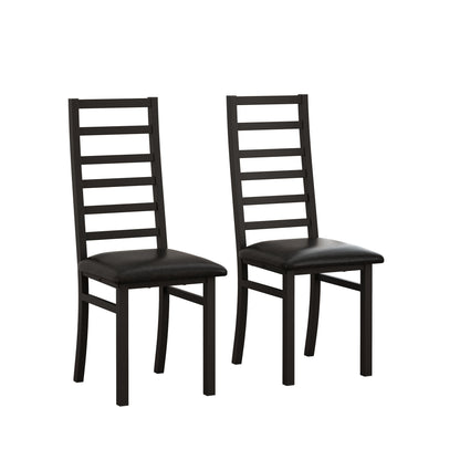 Metal Dining Chairs With Steel Legg, High Back Armless Design Home Essentials