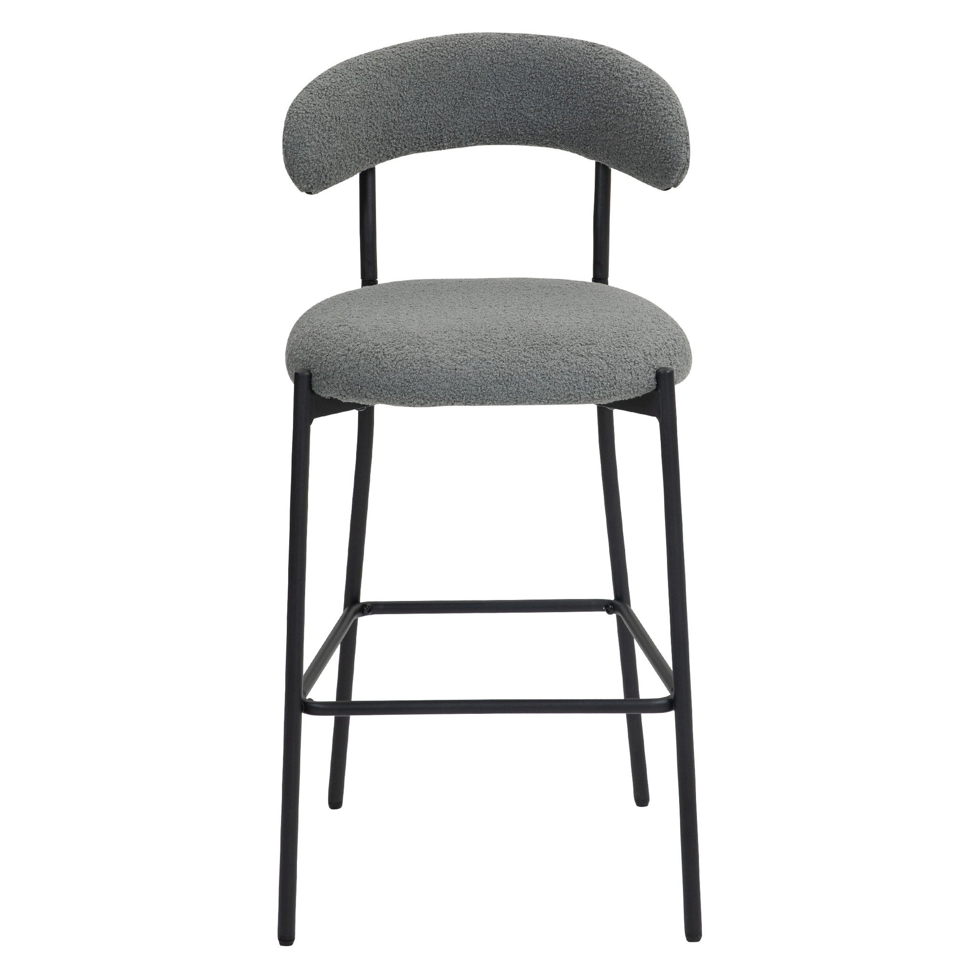 Counter Height Bar Stools With Powder Coating Base And Footrest Home Essentials