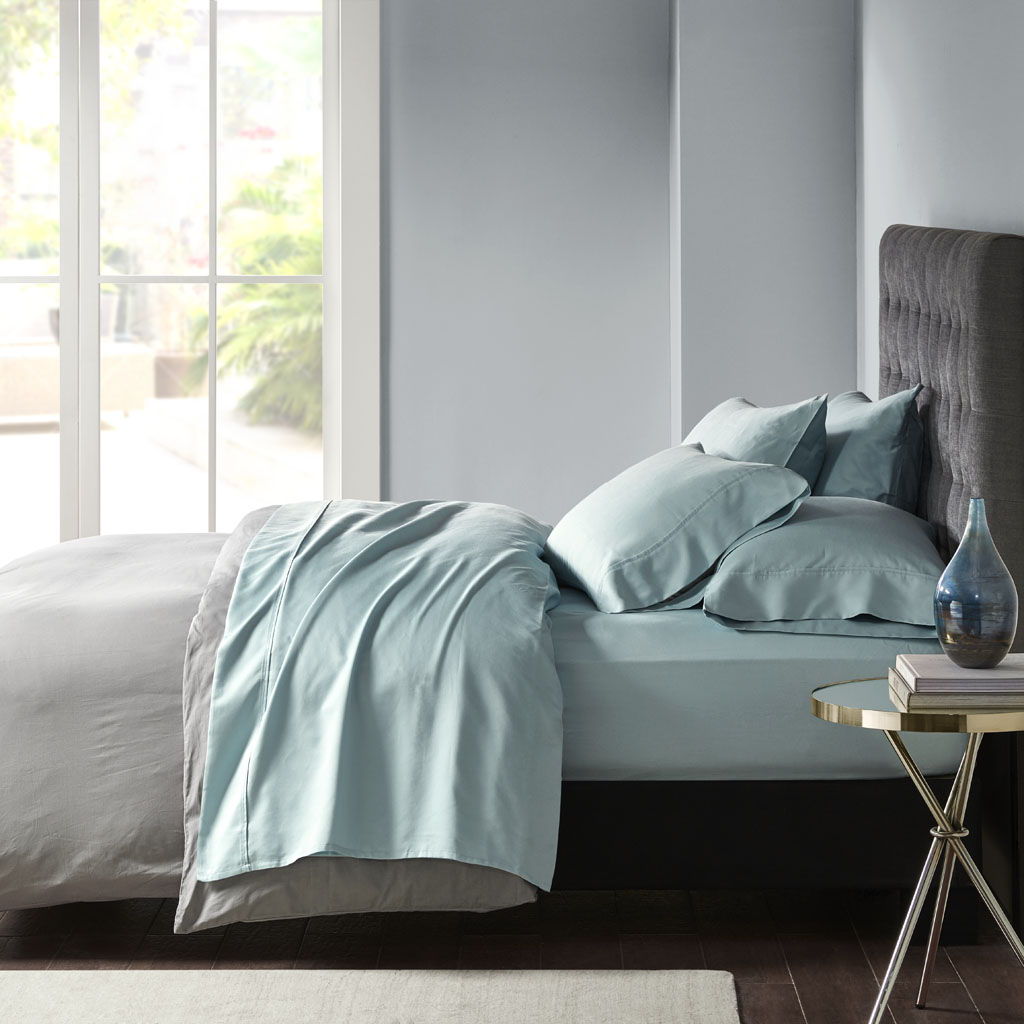 California King 800 Thread Count Sheet Set - Aqua Madison Park