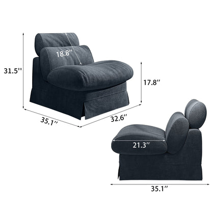 Accent Chair, Soft Medium Firm Upholstery For Living Room Home Essentials