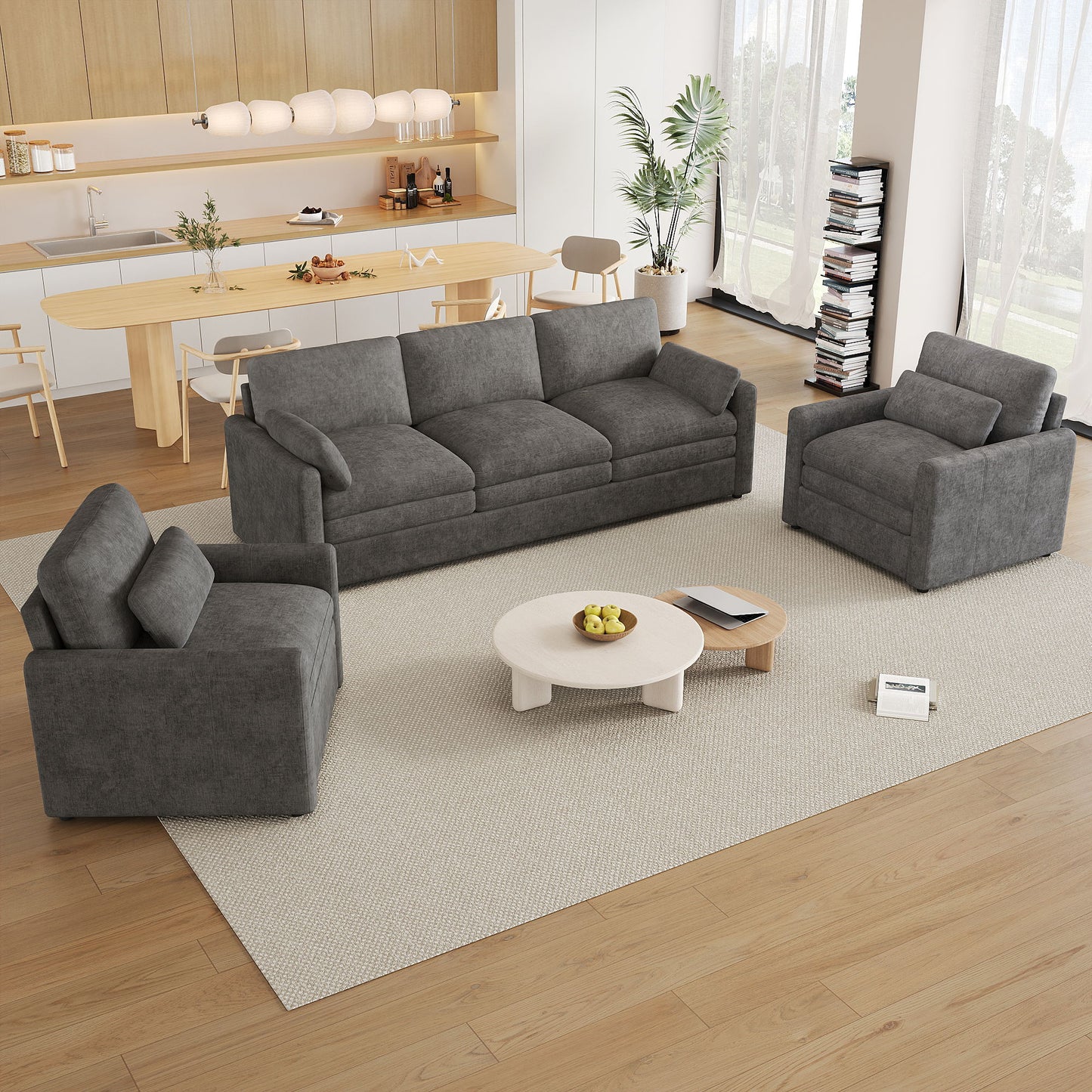 Cloud Sofa Set Couch For Living Room Hearth and Haven