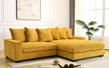 Luxe - Oversized 2 Piece Sectional Couches For Living Room, L Shaped Sofa With Chaise US Pride