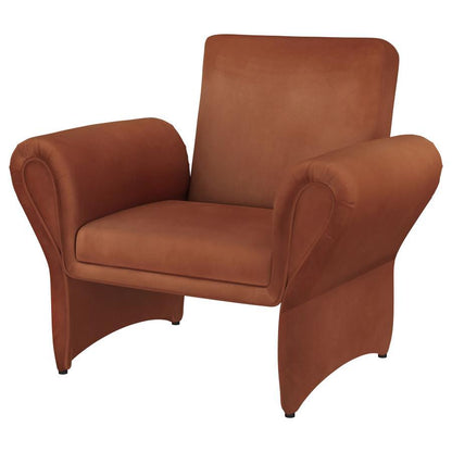 Liana - Upholstered Roll Arm Accent Armchair - Rust Coaster Fine Furniture