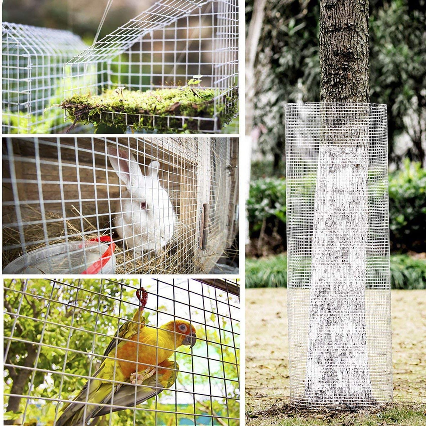 Galvanized Hardware Cloth, Metal Wire Fencing Roll For Garden And Animal Protection - Silver Daily Nest