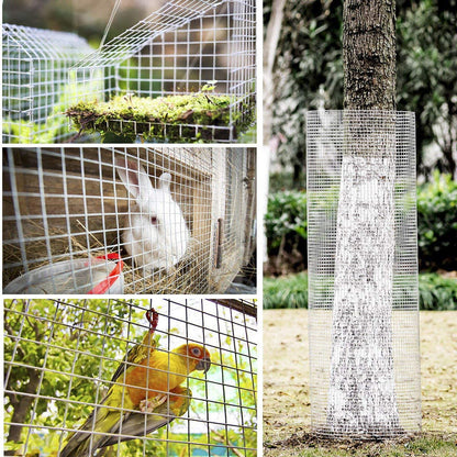 Galvanized Hardware Cloth, Metal Wire Fencing Roll For Garden And Animal Protection - Silver Daily Nest