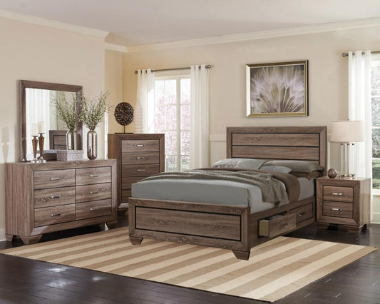 Kauffman - Wood Storage Panel Bed CoasterEveryday