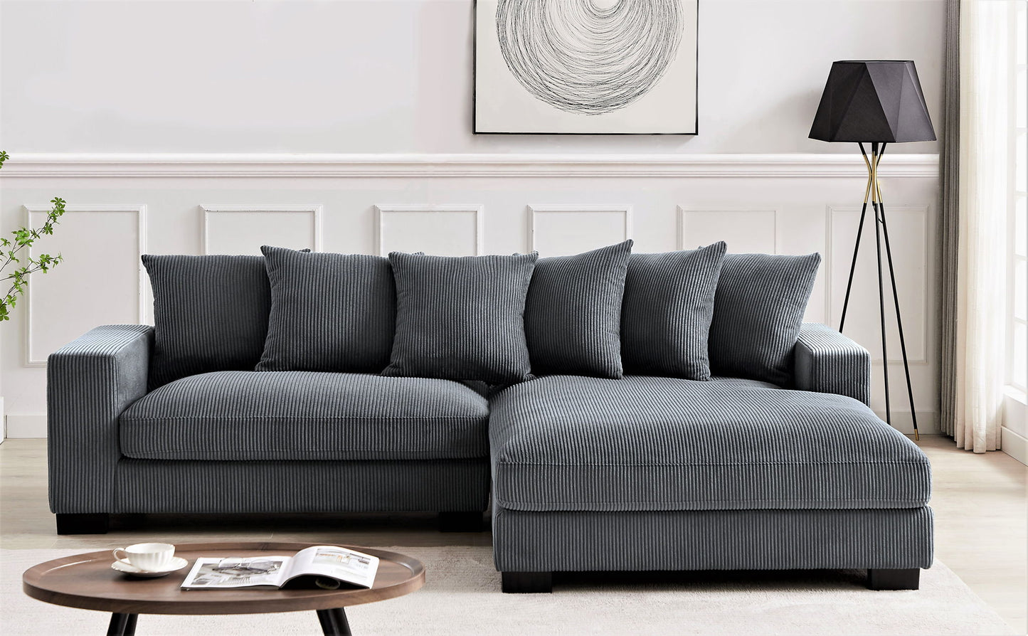 Luxe - Oversized 2 Piece Sectional Couches For Living Room, L Shaped Sofa With Chaise US Pride
