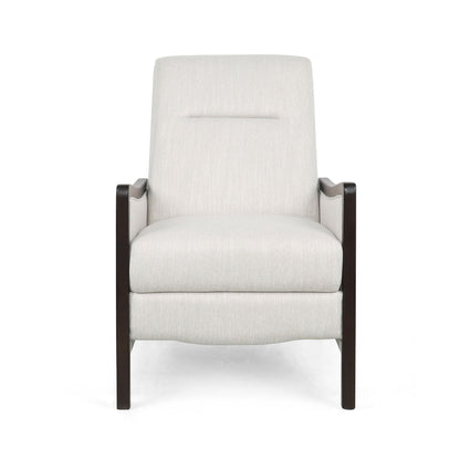 Drury - Contemporary Fabric Upholstered Pushback Recliner Noble House